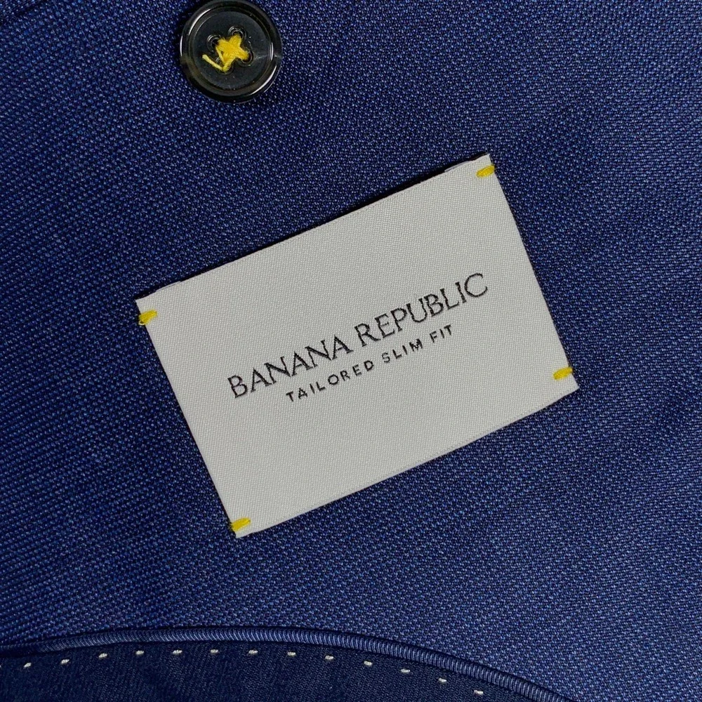 Banana Republic Blazer Jacket Men 40S Reda Flexo Italian Slim Sport Coat Suit